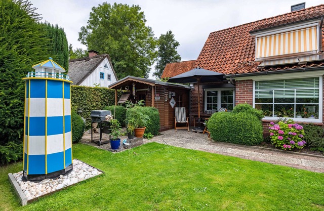 Maison de vacances 'Deichkate Deichwinkel' avec terrasse partagée, jardin partagé et Wi-Fi