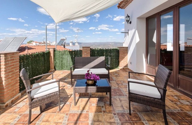 Maison de vacances 'El Paladin' avec vue sur la montagne, terrasse privée et balcon