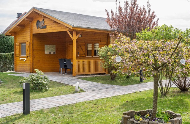 Maison de vacances 'Ferienhäuser Familie Täubert' avec terrasse privée, jardin privé et Wi-Fi