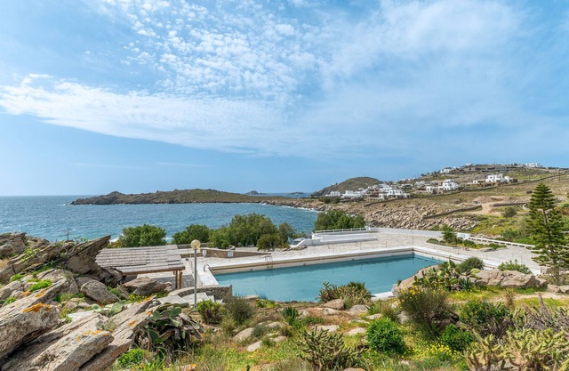 Maison de vacances 'Gaia Mykonos' avec vue sur la mer, Wi-Fi et climatisation