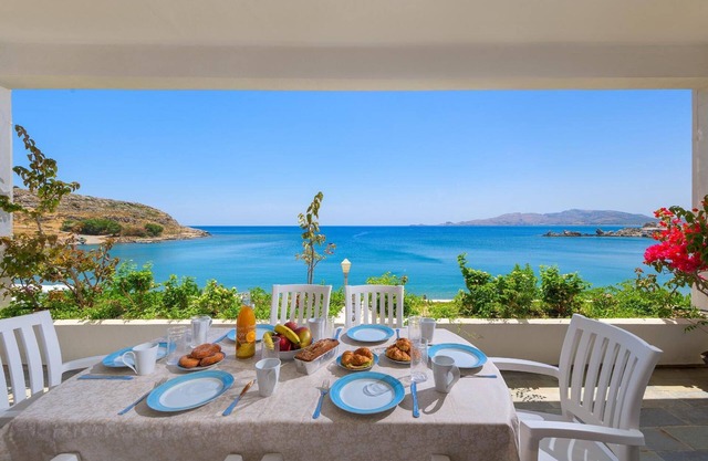 Maison de vacances 'Haraki Sea View Luxury House' avec vue sur la mer, Wi-Fi et climatisation