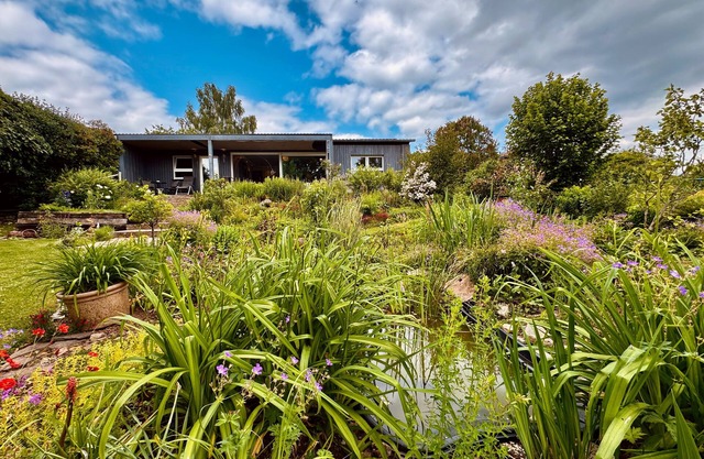 Maison de vacances 'Im Grünen' avec terrasse privée, Wi-Fi et climatisation