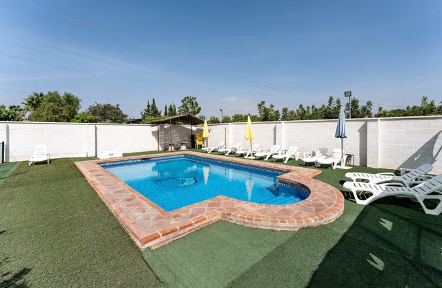 Maison de vacances "La Casa de los Recuerdos" avec vue sur la montagne, piscine et terrasse
