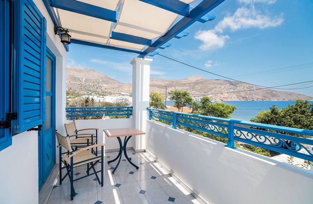 Maison de vacances 'Livadia Beach Tilos Apartment' avec vue sur la mer, Wi-Fi et climatisation