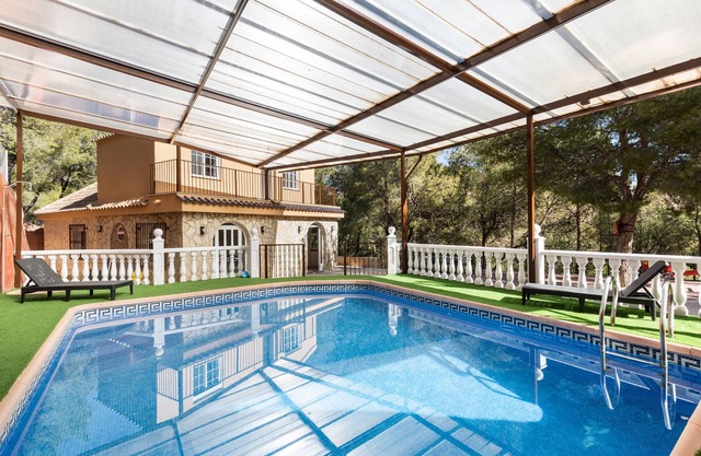 Maison de vacances 'Mi Bella' avec piscine privée, Wi-Fi et climatisation.