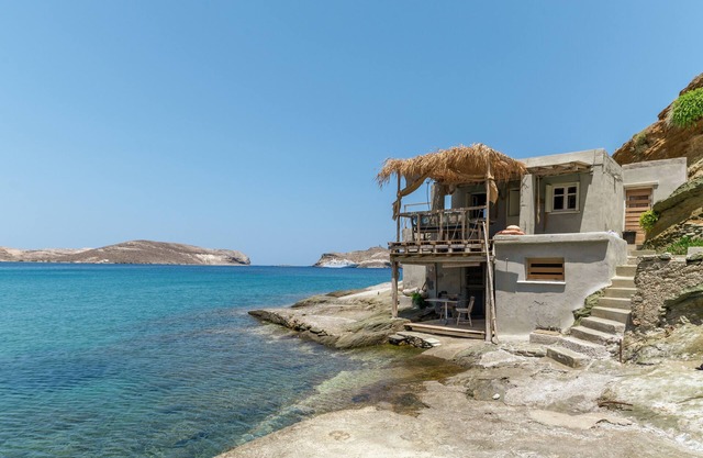 Maison de vacances 'The Fishermans Experience Tinos' avec vue sur la mer, terrasse privée et balcon
