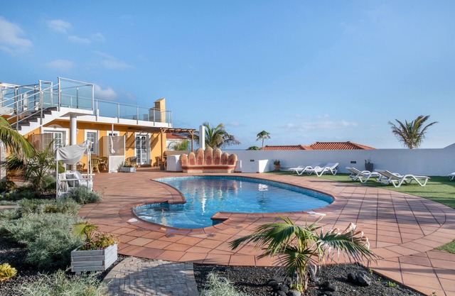 Maison de vacances 'Viento De Sal' avec vue sur la mer, piscine partagée et Wi-Fi