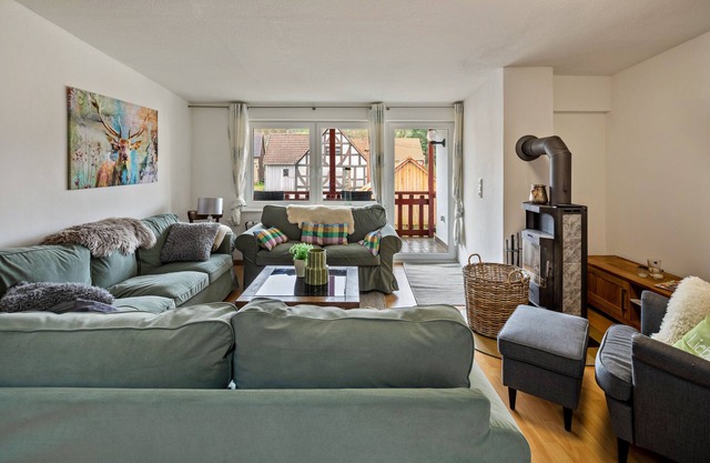 Maison de vacances 'Vogelsberger Bett Köddingen' avec terrasse privée, jardin privé et Wi-Fi