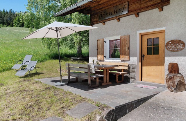 Maison de vacances 'Waldchalet Ödenhof' avec vue sur la montagne, jardin privé et Wi-Fi