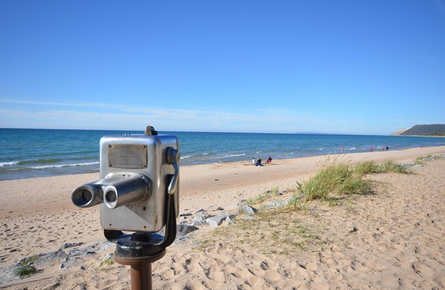 Deer Hill dans le village de l'Empire, marche vers le lac Michigan