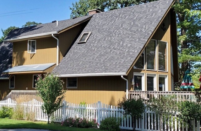 Maison sur le lac blanc avec façade privée pour 10 personnes Cuisine moderne Lake Mi Fermer