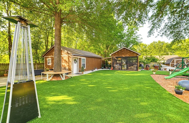 Home w/ Hot Tub, Playset & Grills in Clarksville!