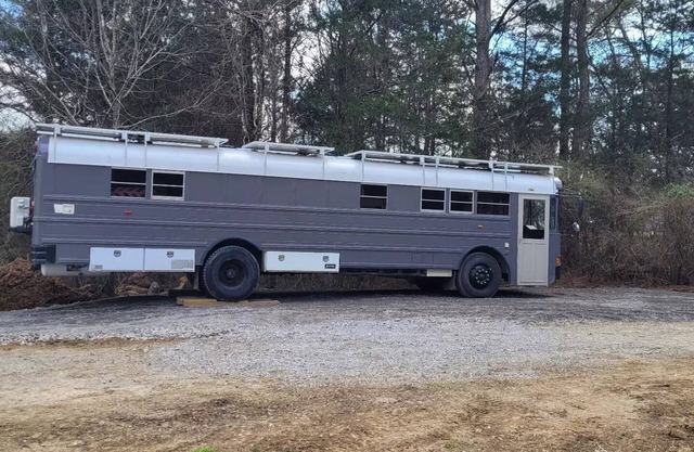 Homey Remodeled Bus in the Country on a Farm