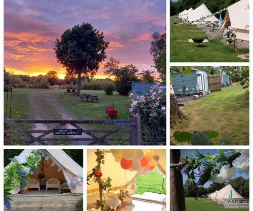 Hopgarden Glamping Exclusive glamp site hire -30 guests included in price