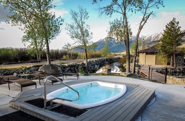 Hot Springs & Pool. By Mountains. Historic Resort