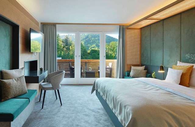 Chambre double de luxe avec vue sur la montagne - DAS TEGERNSEE