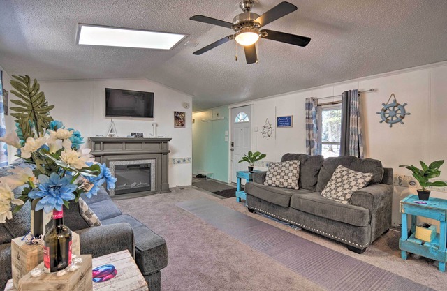 Houghton Lake Area Home w/ Fire Pit & Yard!