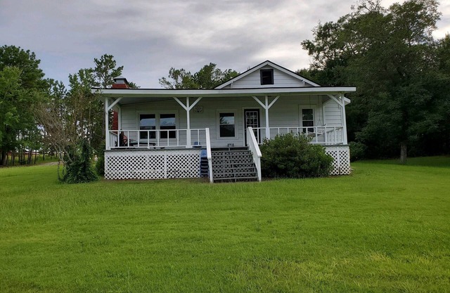 House on lake