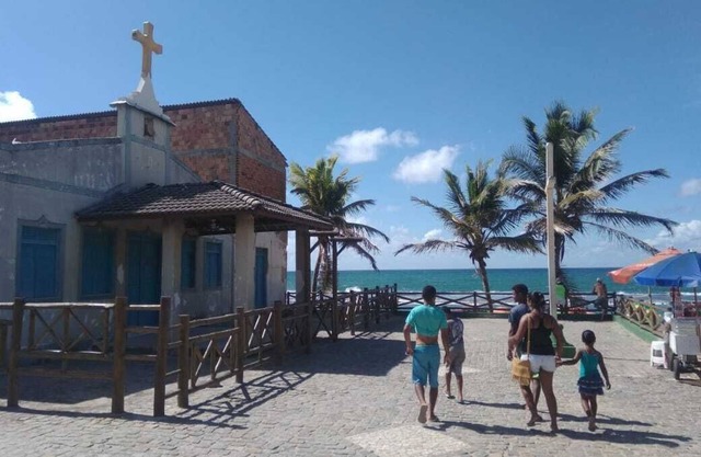 Maison sur la plage d'Arembepe -Ba.
