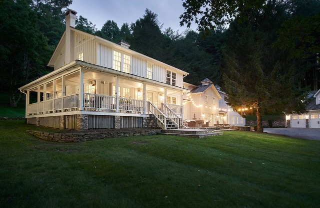 Huge Farmhouse Surrounded by Mountains