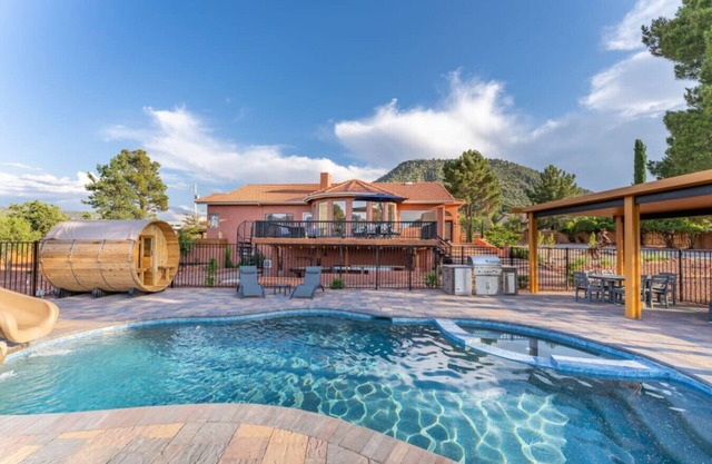 Huge Retreat Home with Pool, Sauna, Hot Tub, Golf, & More!