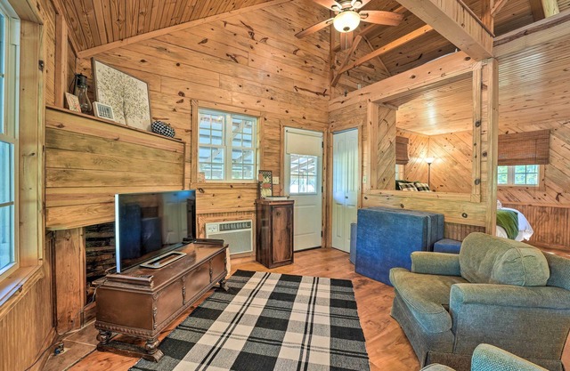 Idyllic Cabin w/ Fire Pit, Kayak On-Site!