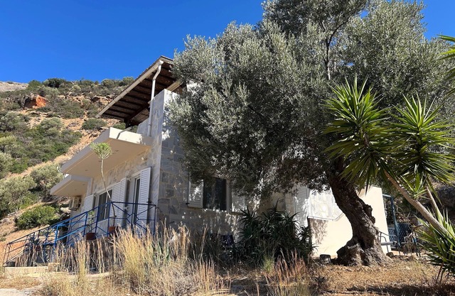 Idyllic vacation home with sea view "Sea to olives" on the south coast of Crete