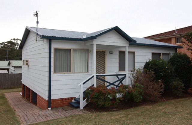 «En mode vacances», une maison de vacances de deux chambres dans la banlieue en bord de mer de Manyana pour 4 personnes.