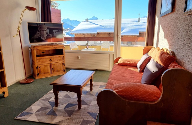 Au cœur de l'Alpe d'Huez, votre appartement 4 personnes, 44 m2, exposition sud