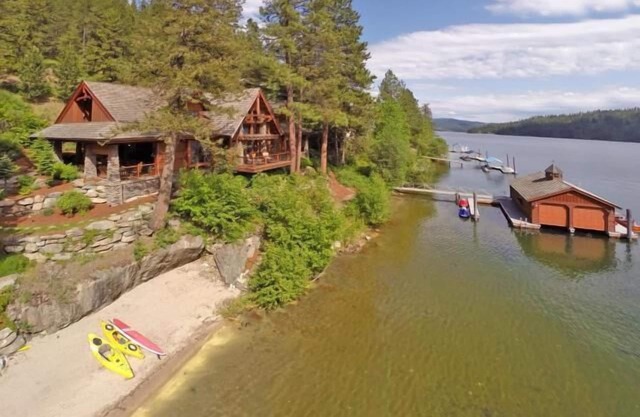 Incroyable Waterfront Lodge pour 20 sur le lac Coeur d'Alene