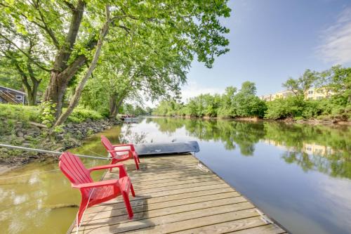 Indianapolis Riverfront Retreat with Shared Dock!