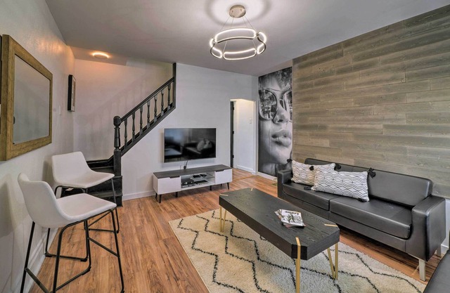 NEW! Industrial Townhome, 3 Mi to Dtwn & Stadiums!