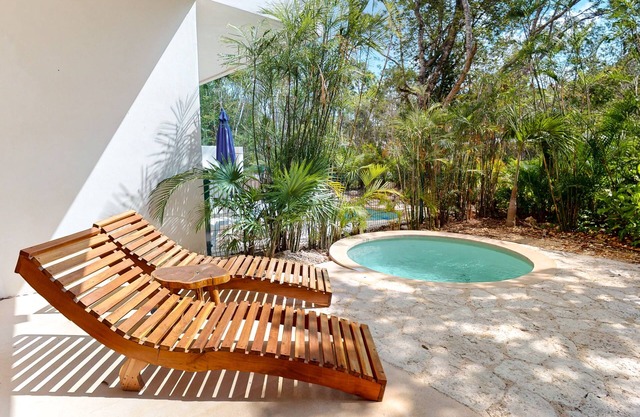 Inviting dog-friendly apartment with pool, fitness area, balcony, & W/D