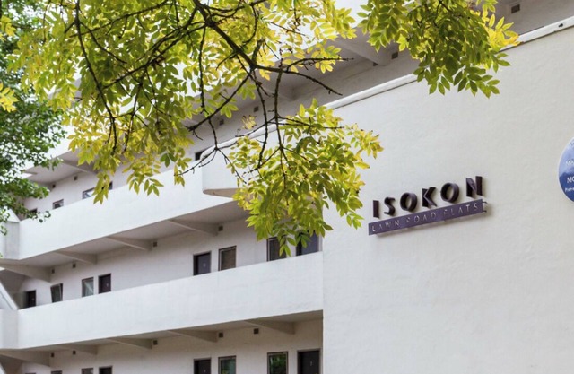 Isokon studio in Hampstead - original Bauhaus building near the Heath
