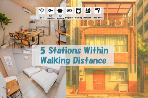 jinbocho str walk 6 min ,4 floors building 4dk for 13 person, 新宿駅12分 秋葉原5分 東京駅7分 銀座駅7分 渋谷20分