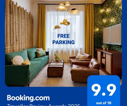Jungle Aesthetics Downtown Apartman Aircon and Garage Parking Budapest