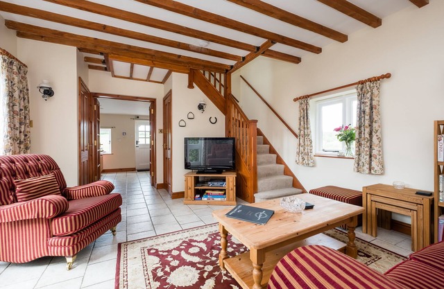 Juste au sud de Shrewsbury. 4 couchages. Beau cadre rural - parking adéquat.