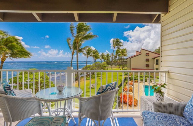 NOUVEAU! Kapaa Shore Resort # 327, belle unité!Vues sur l'océan, la lune et le lever du soleil