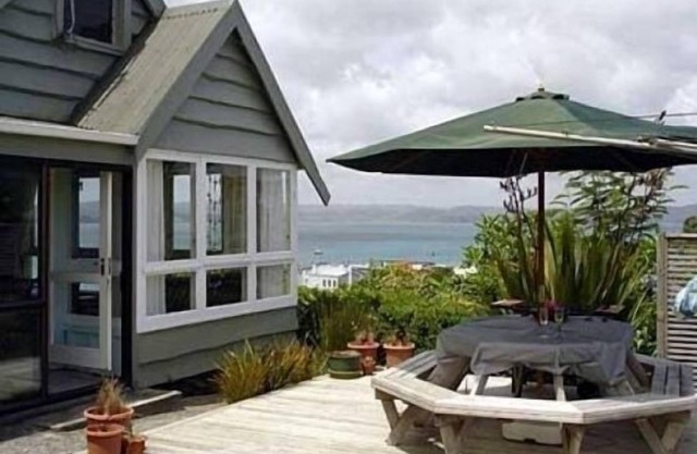 Kawhia par la mer, surplombant Kawhia Harbour