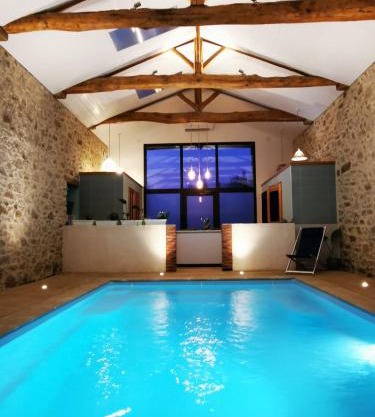 L'Escale du Bocage Piscine couverte chauffée