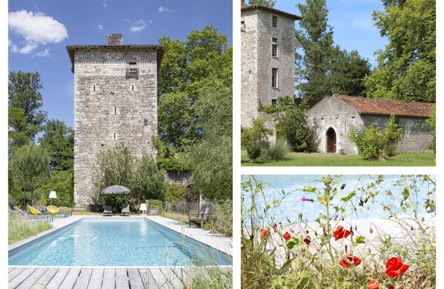 La tour d'avance : ancien relais de chasse d'Henri IV, entre Bordeaux et Agen
