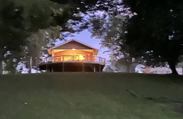 Maison lac, dans, plus grand, Nashville, secteur, vieux, lac hickory, liban