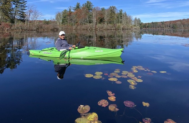Lake House Retreat - Front Lake at Pecks Pond with dock for kayking and fishing