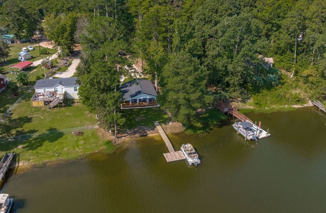 Lake house with private dock