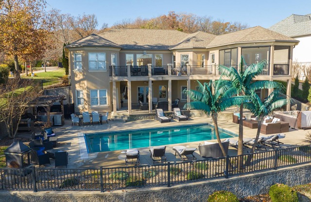 Lake of the Ozarks Home with Private Heated Pool and Hot Tub! Main Channel view!