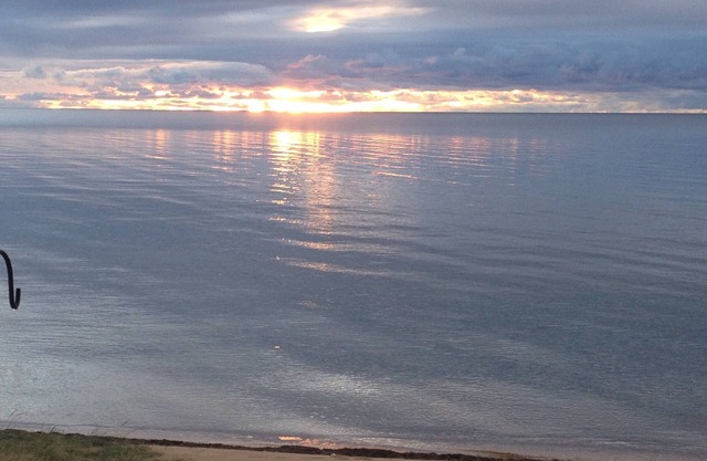 Lake Superior Cottage sur Sandy Beach, cl. Houghton, Calumet, LL Lever du soleil, plage