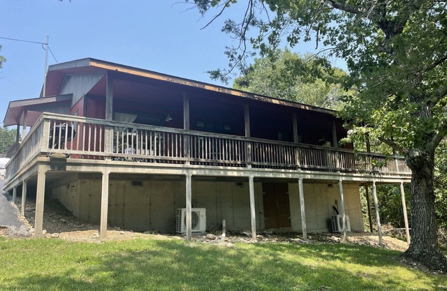 Lakefront 2BR Duplex Cabin w/Pool + Boat dock