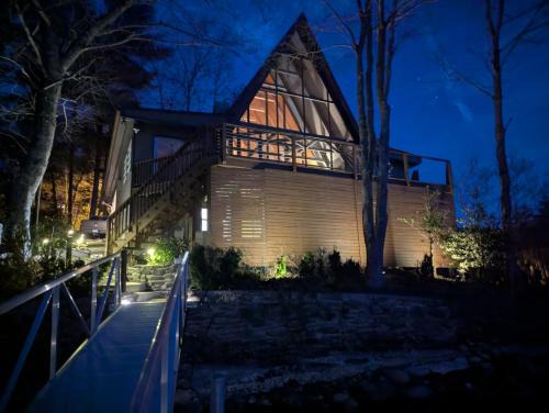 Lakefront A-Frame on a Point, Pet-Friendly
