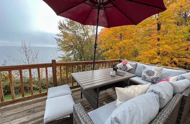 Lakefront Cabin | Boat Dock-Fireplace-Sunset Views