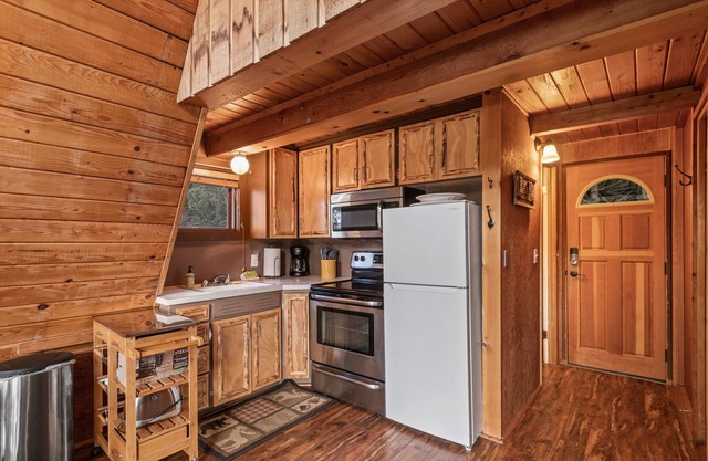 Dog-friendly lakefront cabin with huge deck and private dock - great views